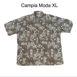 Vintage Campia Moda Hawaiian Shirt Size XL